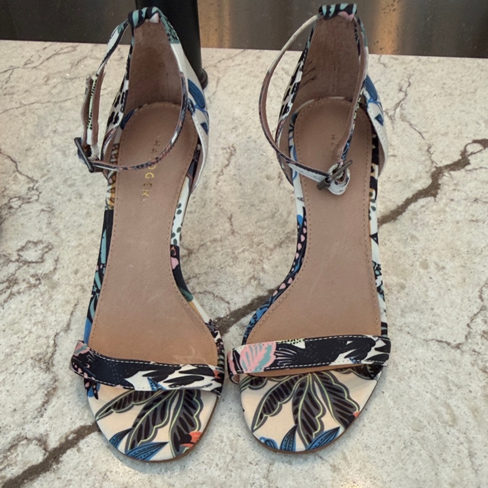 Halogen Multicolor Floral Heels
